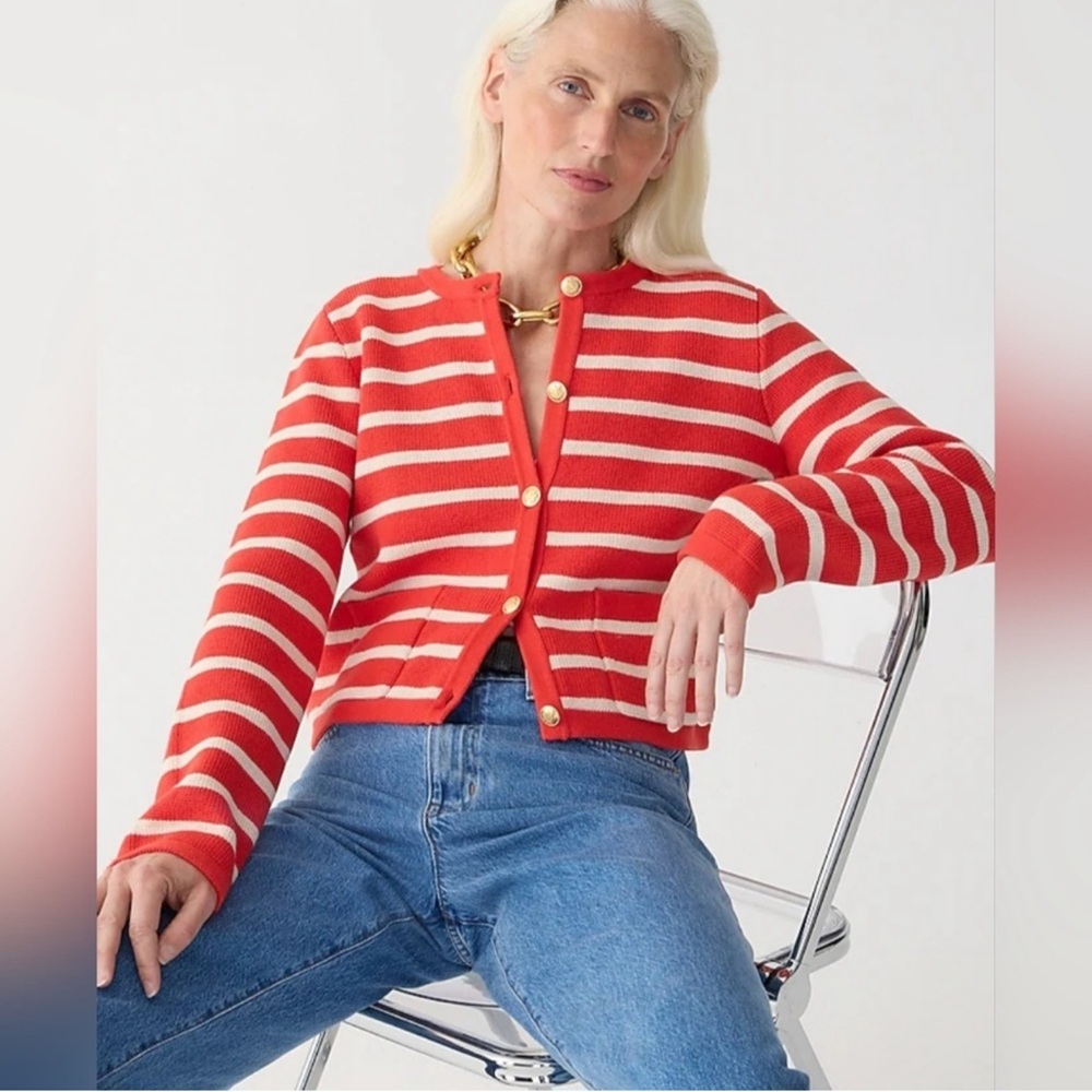 J. Crew Emilie Striped Lady Jacket